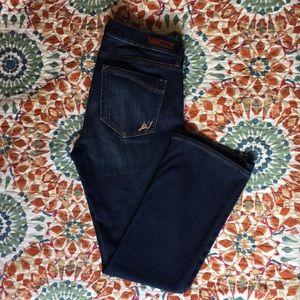 Dark Wash Express Mid Rise Barely Boot Jeans